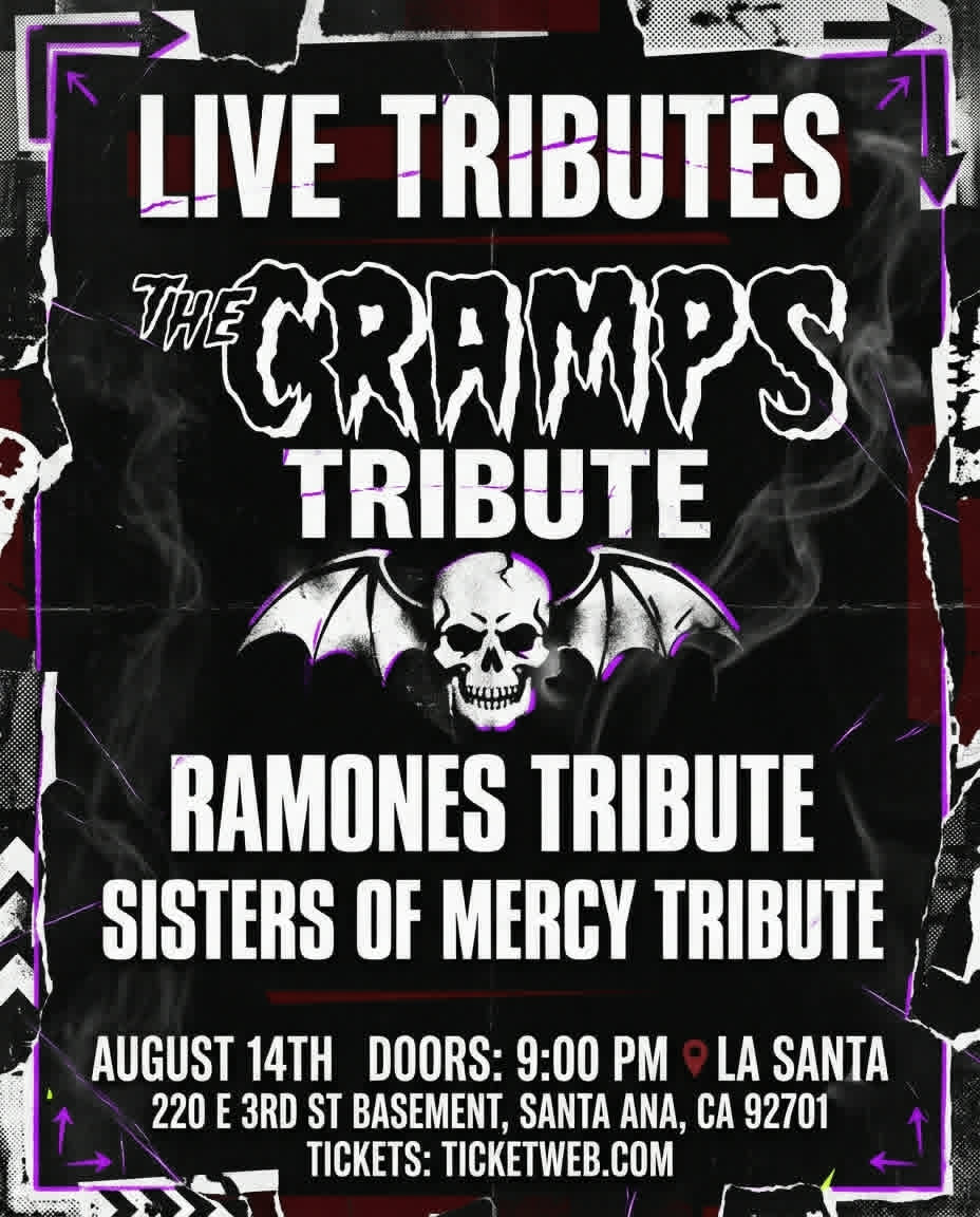 Rockaways's tweet photo. Coming to Santa Ana #Ramones #Cramps #SistersofMercy #RamonesTribute #LaSanta https://t.co/wJulDl5y2z