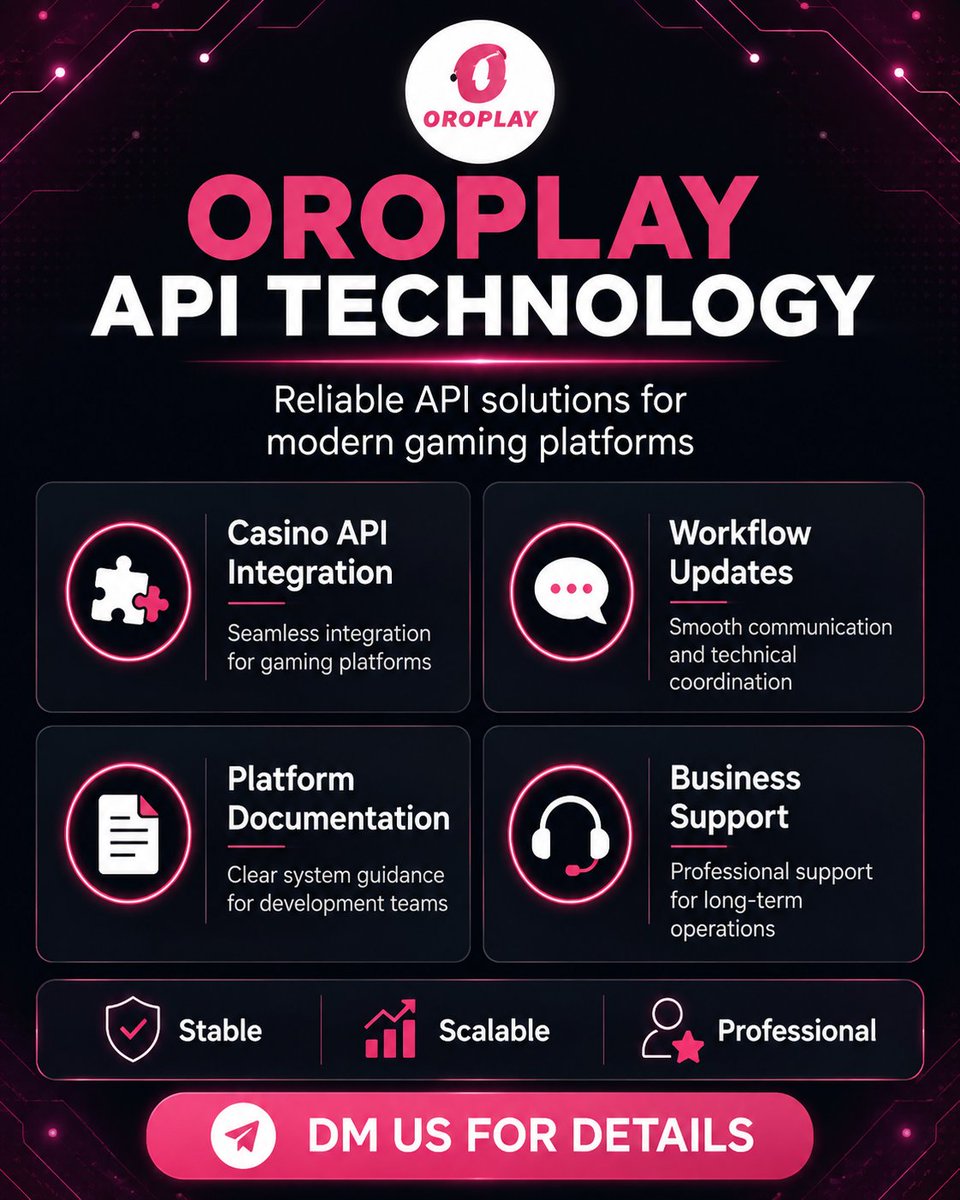 oroplay_api's tweet photo. Reliable casino APIs, seamless integration, scalable technology, and professional support.
DM for inquiries.
#OroPlay #CasinoAPI #iGaming https://t.co/rgkXVrtNXn