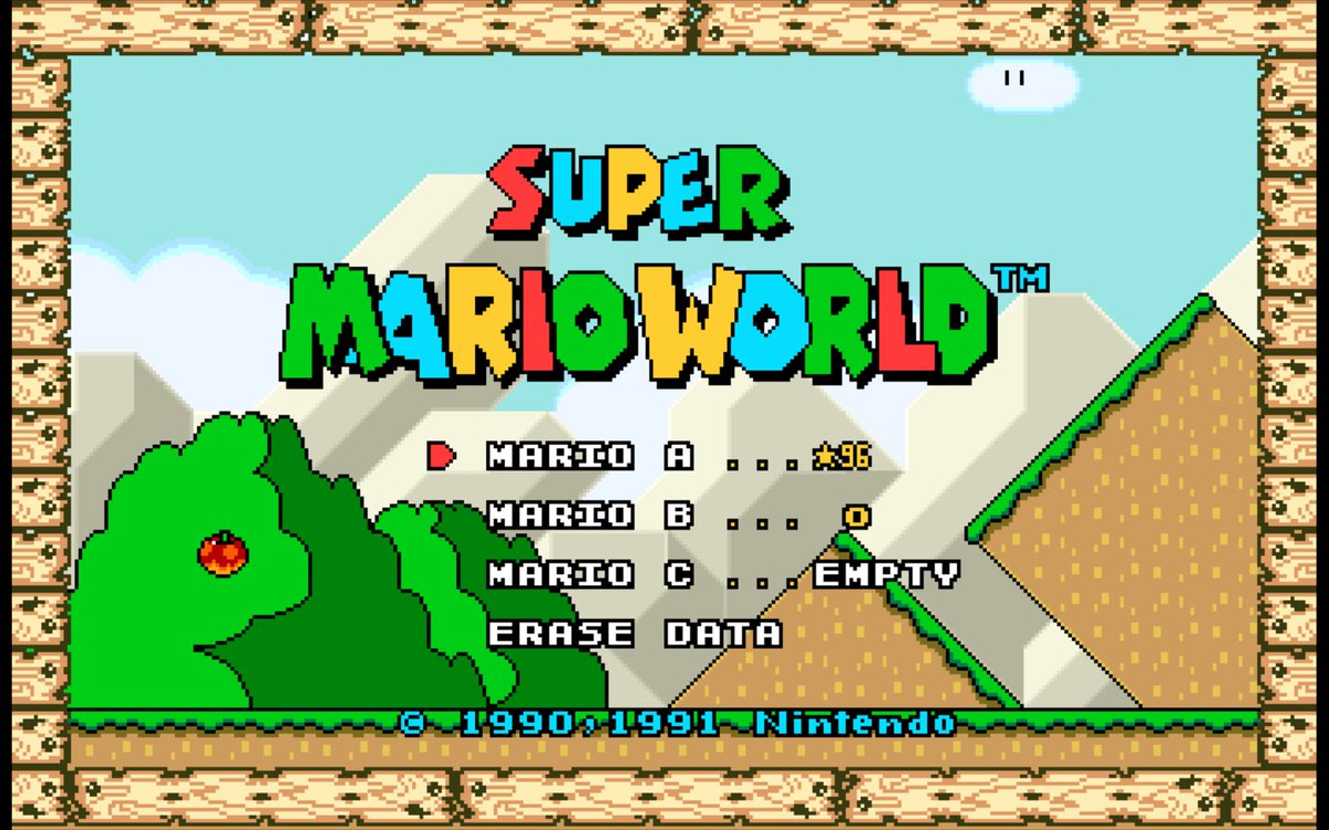 HackerVilela's tweet photo. Yup. Here is 16:10 version 100% completed.

Personally, the experience is great, specially on a TV, feels super immersive and the SA-1 chip makes the game super fluid, zero slowdown and smooth animations. https://t.co/hIg5cfyIHM