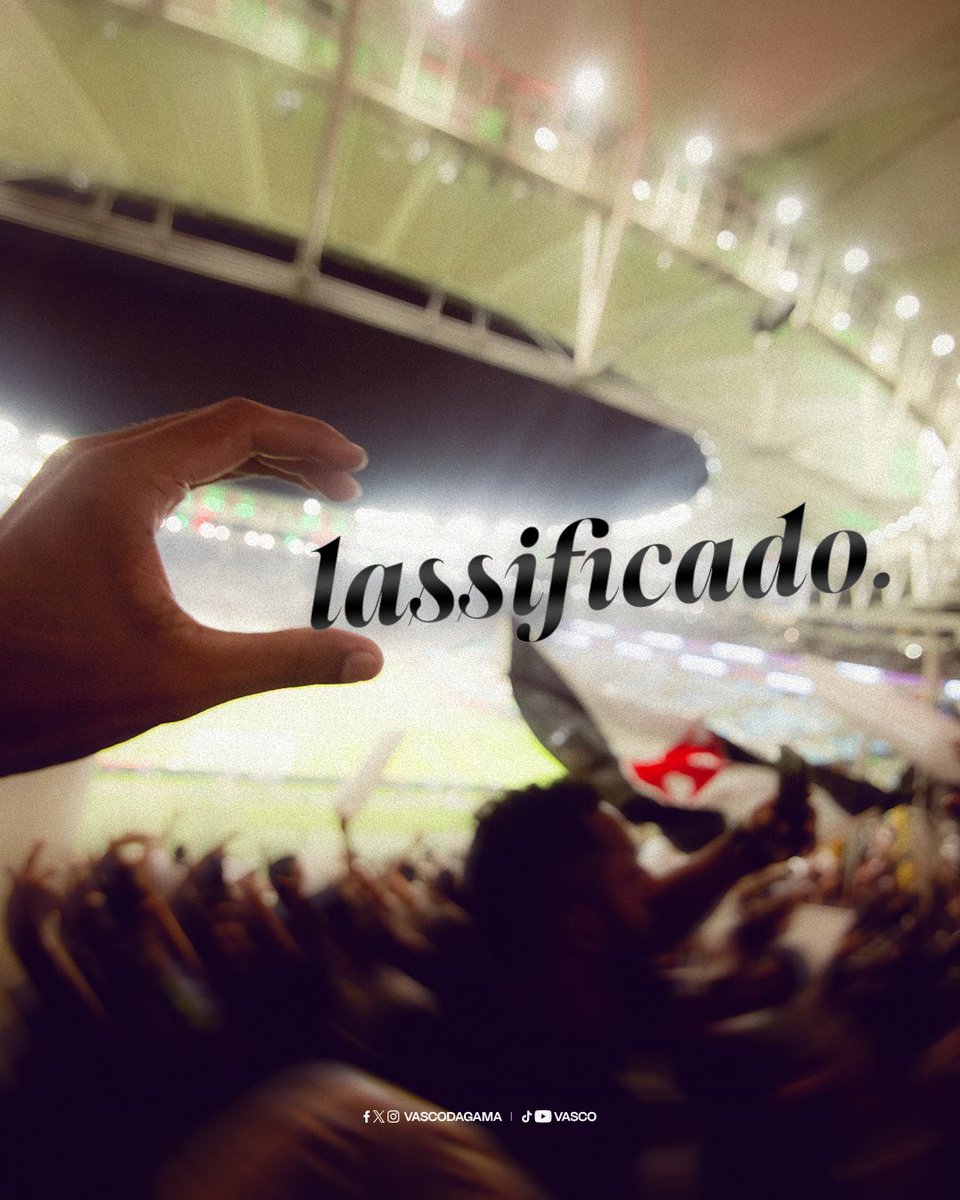 VascodaGama's tweet photo. POV: VOCÊ ESTÁ ©️LASSIFICADO NO MARACANÃ 💢

#VascoDaGama https://t.co/6jAJZiXWDN