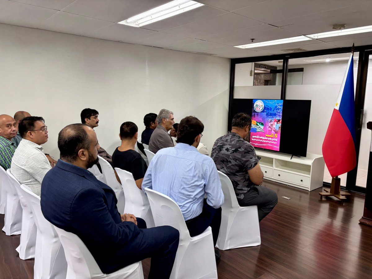 PakinPhl's tweet photo. In her remarks, H.E. Dr. @AsimaRabbani strongly condemned India's illegal actions of 5 August 2019 and its ongoing demographic and cultural engineering in IIOJK under its Hindutva-driven policies. https://t.co/b4WgrRWUU9