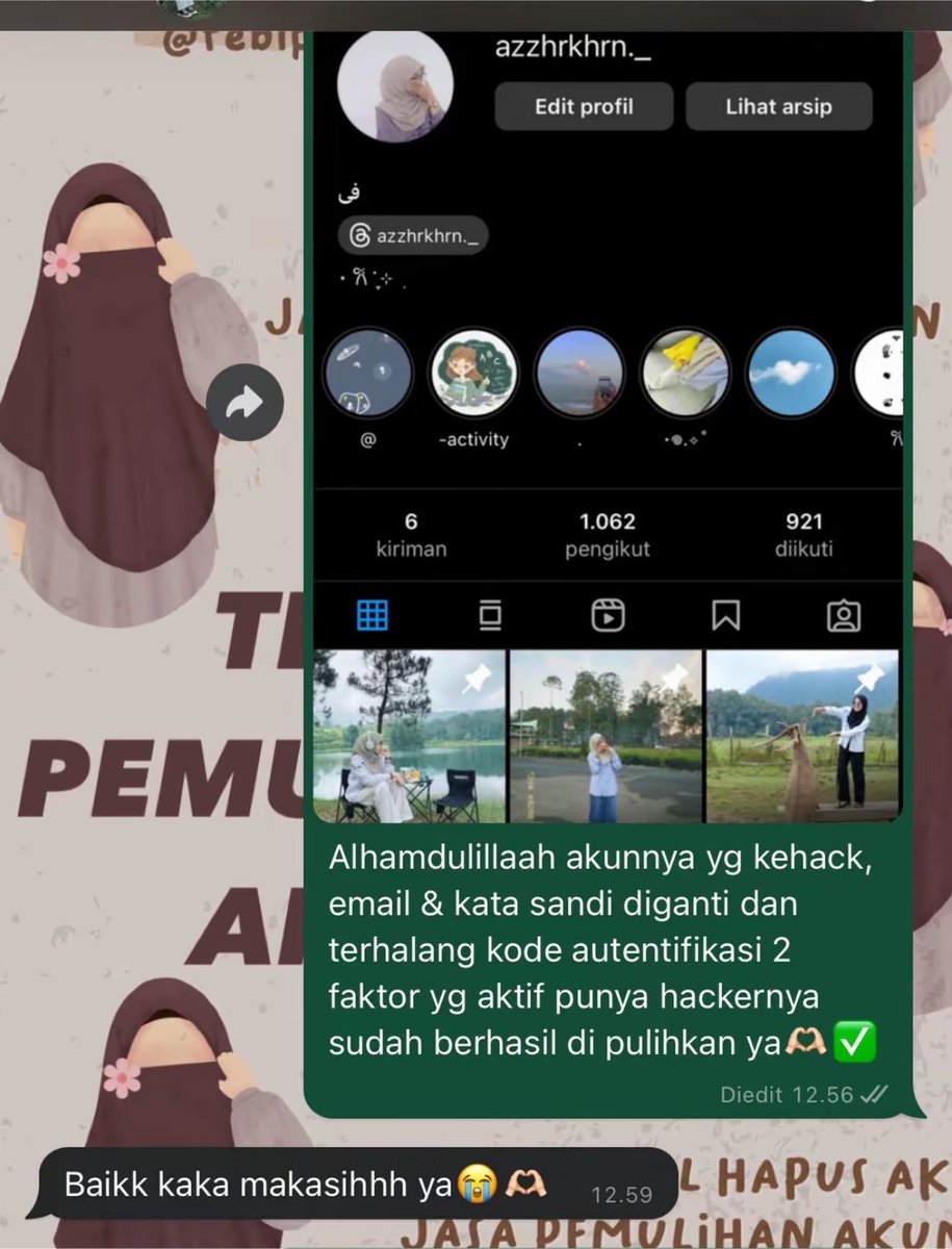 Kopisu_suga's tweet photo. WTS ALL JASA

✍️JASA HAPUS AKUN 
✅JASA PULIHKAN AKUN &amp; PEMULIHAN AKUN LUPA PASWORD/KE HACK
✍️LACAK LOKASI
✅SADAP WA/IG
✍️UNSUS/UNBAN
✅JASA LACAK HP HILANG BY NO HP/IMEI
✍️JASA HACK(EMAIL,Instagram,Whatsapp,TWITER/X, FB,TIKTOK,LINE )

❗️Hubungi Aku Di Bio Profil https://t.co/qOvTJd53Ob