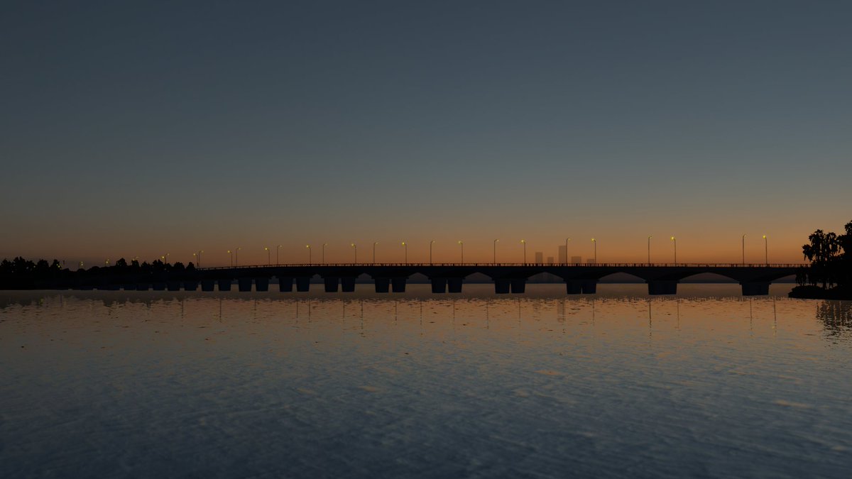 noami2539's tweet photo. Whispers of the night river and distant city glow. 🌃🌊
静かな 川の 流れと、遠く 輝く 街の 影。

🌐:Change the weather
 by : mo_末

#VRChat
#VRChat_world紹介
#VRChatPhotography https://t.co/E1OIfPCf1z