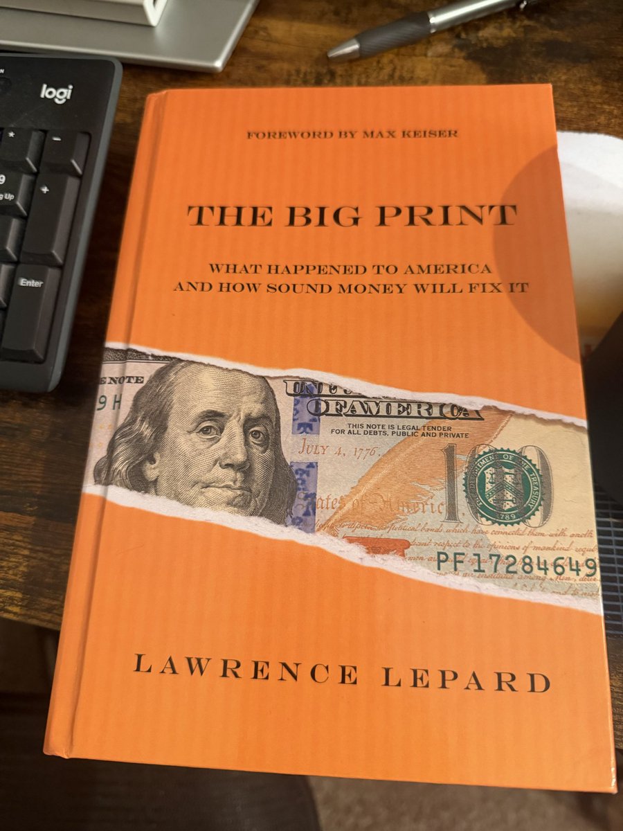 MaverickFletch's tweet photo. At 23 years old with an average lexile and slow reading pace, I am far from a fast reader. But man did I get through @LawrenceLepard’s book quick! Just finished it after ordering last week after listening to @CorySwan’s Cafe Bitcoin show with Larry!

Gen Z is waking up and I hope I can contribute to this battle for monetary independence!

Thanks Cory for bringing on such great speakers to Cafe Bitcoin like Larry and thank you Larry for dedicating your time and energy into creating such a great read!