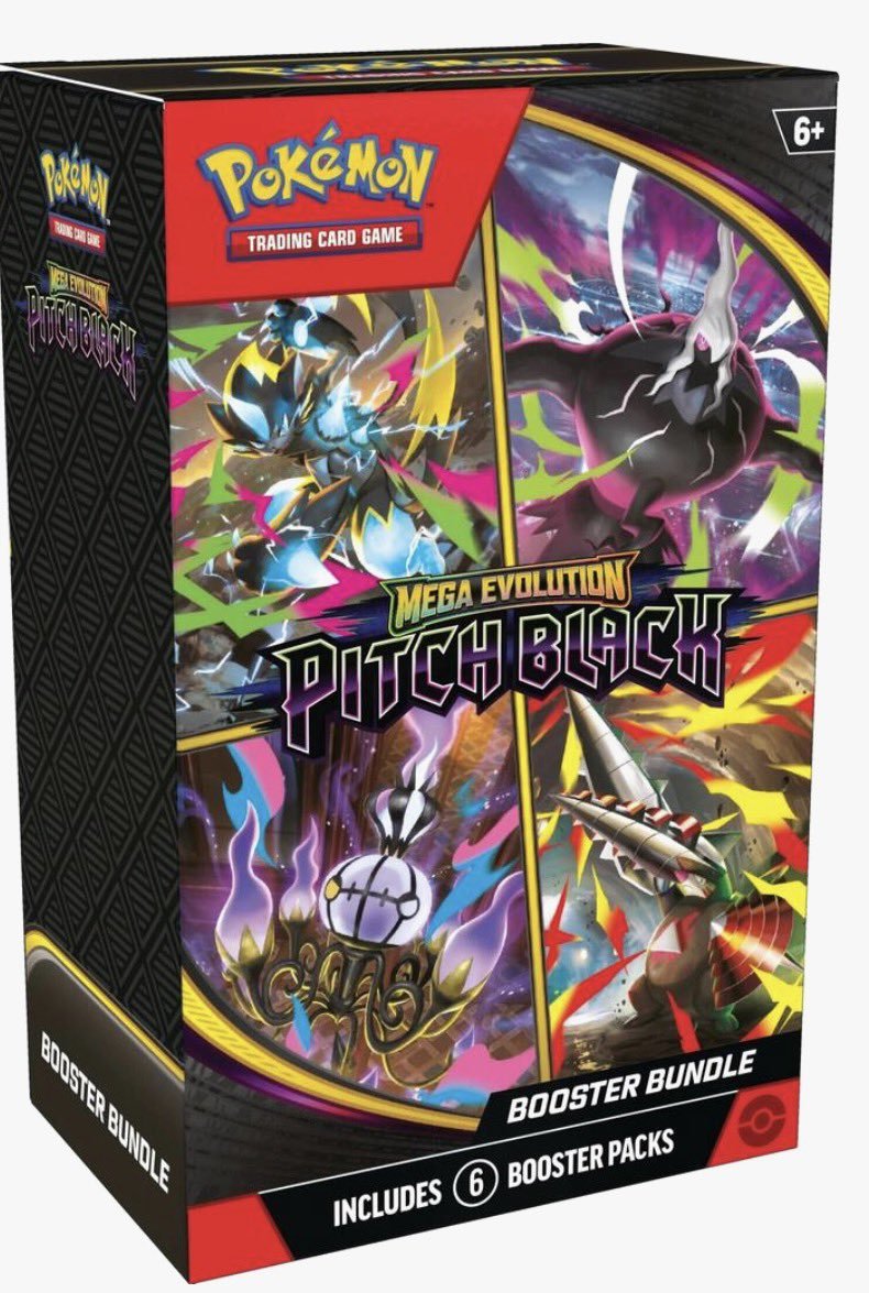 PokemonDealsTCG's tweet photo. Pitch Black Booster Bundles checking out with no queue at Walmart!🔥

Pitch Black Booster Bundle
➡️https://t.co/YHJtmaWCeP

Other Links (First Partner and More - Series 2 Low Stock)

First Partner Illustration Collection Series 3
https://t.co/nFd4cmrqnD
First Partner Illustration Box Series 2
https://t.co/ZUWtr9xKRz
Destined Rivals ETB
https://t.co/Lz5lJemwcQ
Charizard EX Special Collection
https://t.co/HchaVz1tqM

All Pokemon TCG
https://t.co/F7nF80AL4Y

Spam the Add to Cart button! If you get through and an item is out of stock, refresh occasionally and you might catch a restock wave!

#Pokemon #PokemonTCG #AD