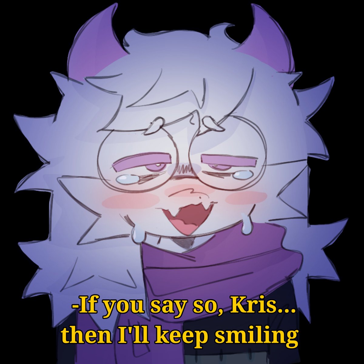 _GothAlex's tweet photo. Good ,keep smiling (someone send a request on strawpage to draw a sad Ralsei!)

#Deltarune #Ralsei https://t.co/iMh7h73tyN