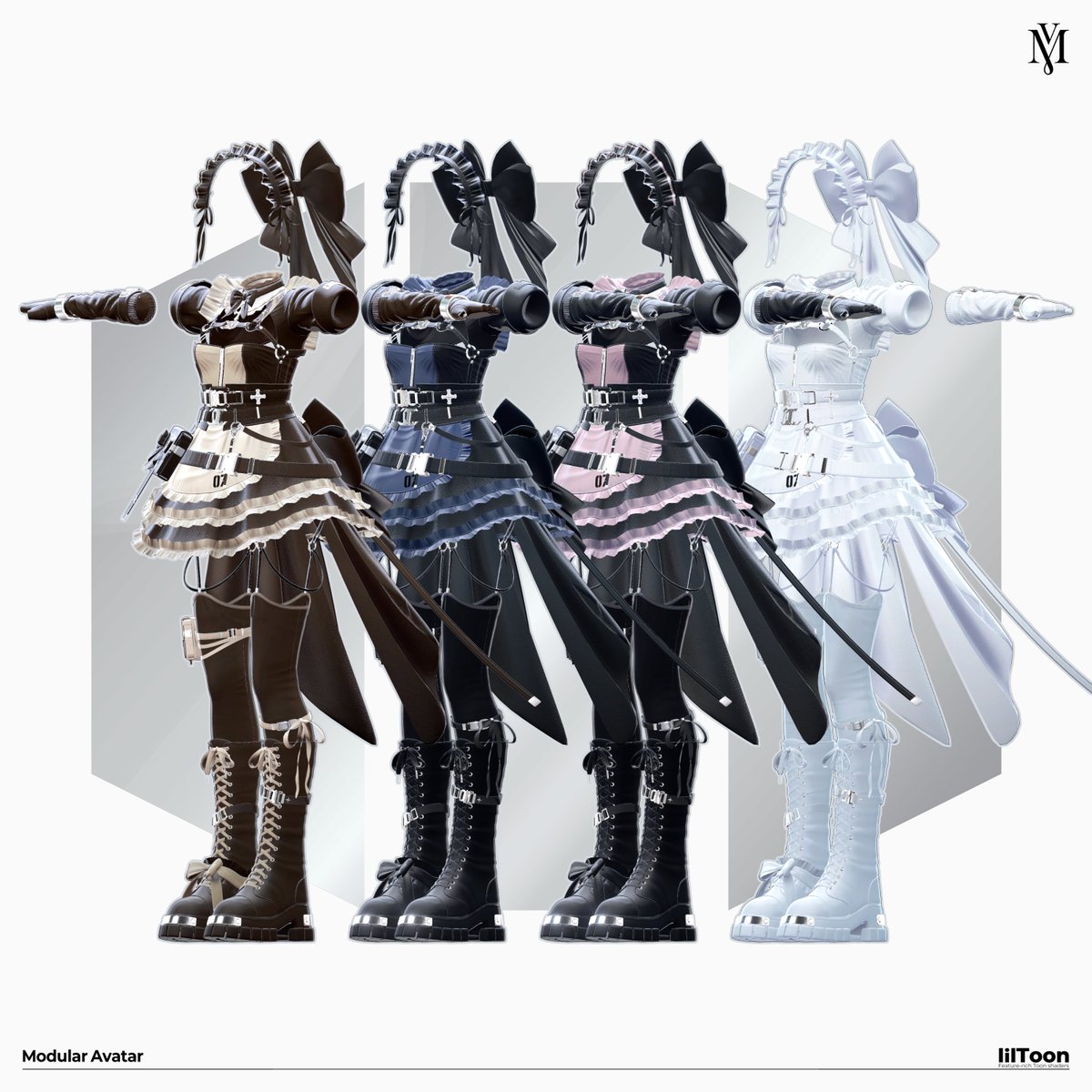 MONVIE_VRC's tweet photo. ✨SECRET SERVANT Variation ✨
カラーバリエーションは全10種！
オールブラック / オールホワイト / バーガンディ / スカイブルー …など盛りだくさん！お楽しみに！ https://t.co/WoC8rQGgXE