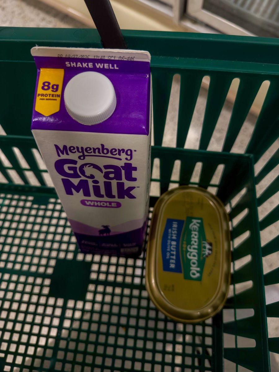 DLProduction's tweet photo. I finally found some goats milk. ✅ https://t.co/GZAKYGLjrj