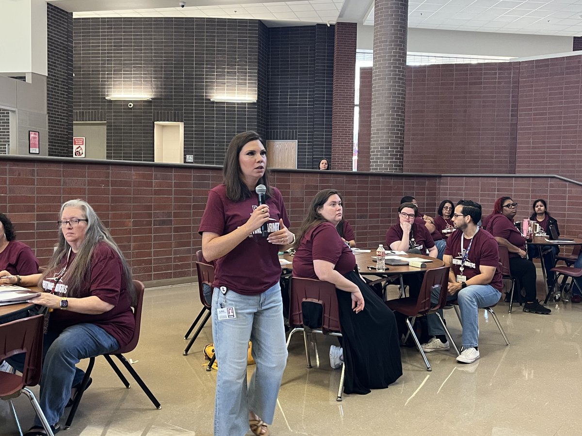 LHSHarmon's tweet photo. Today was a great day to be a Farmer! ❤️🖤🤍
We kicked off the year at the LHS Feeder Pattern Pep Rally, where we were inspired by a motivating message from Dr. Rapp. Back at Harmon, we continued Day 2 of Professional Development! @LewisvilleISD #HarmonIsHome #school #FarmerPride https://t.co/JQoDrvoNOB