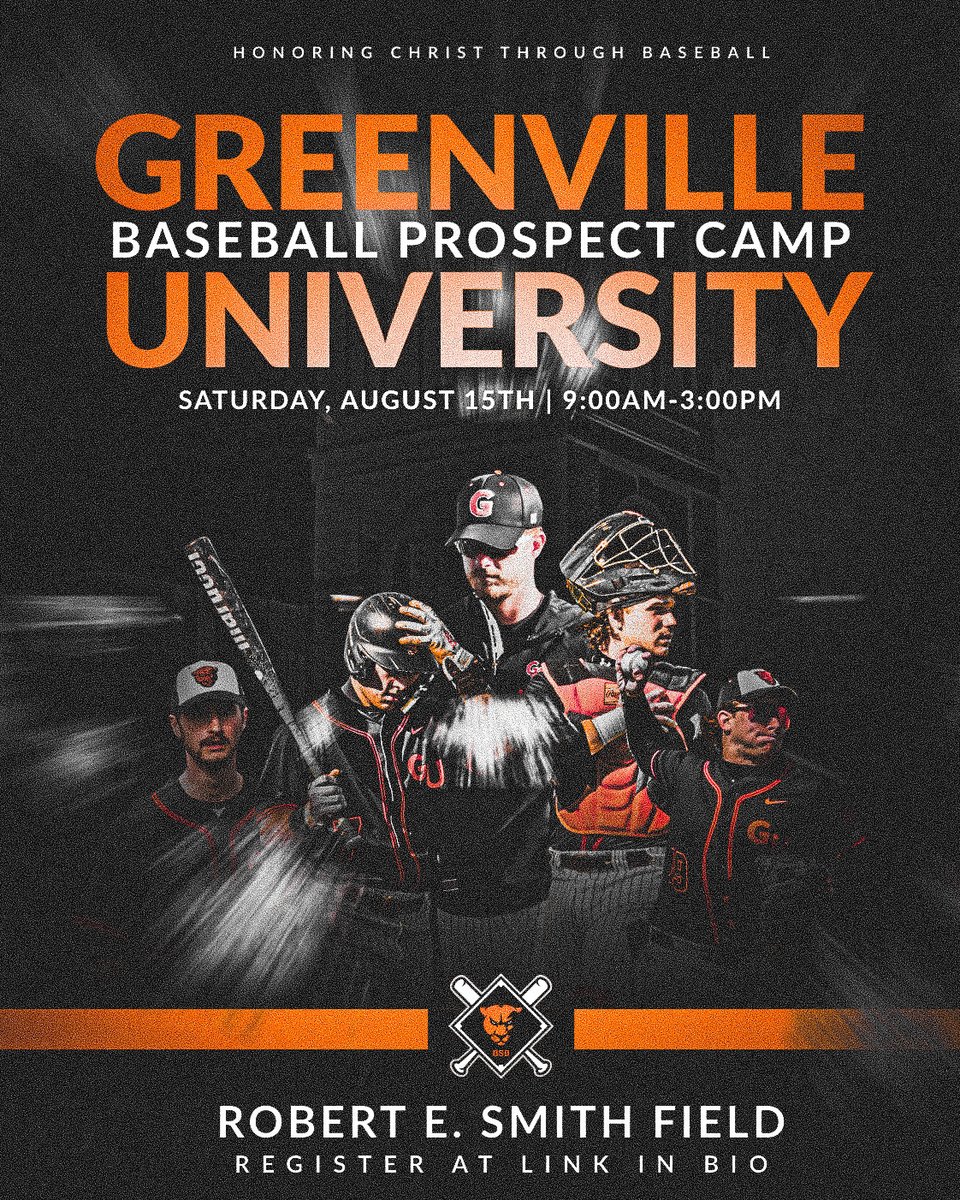 Baseball_GU's tweet photo. Early registration ends Sunday, August 9th at midnight.  Your road to the next level starts here!!! https://t.co/GIQHOBIG0H