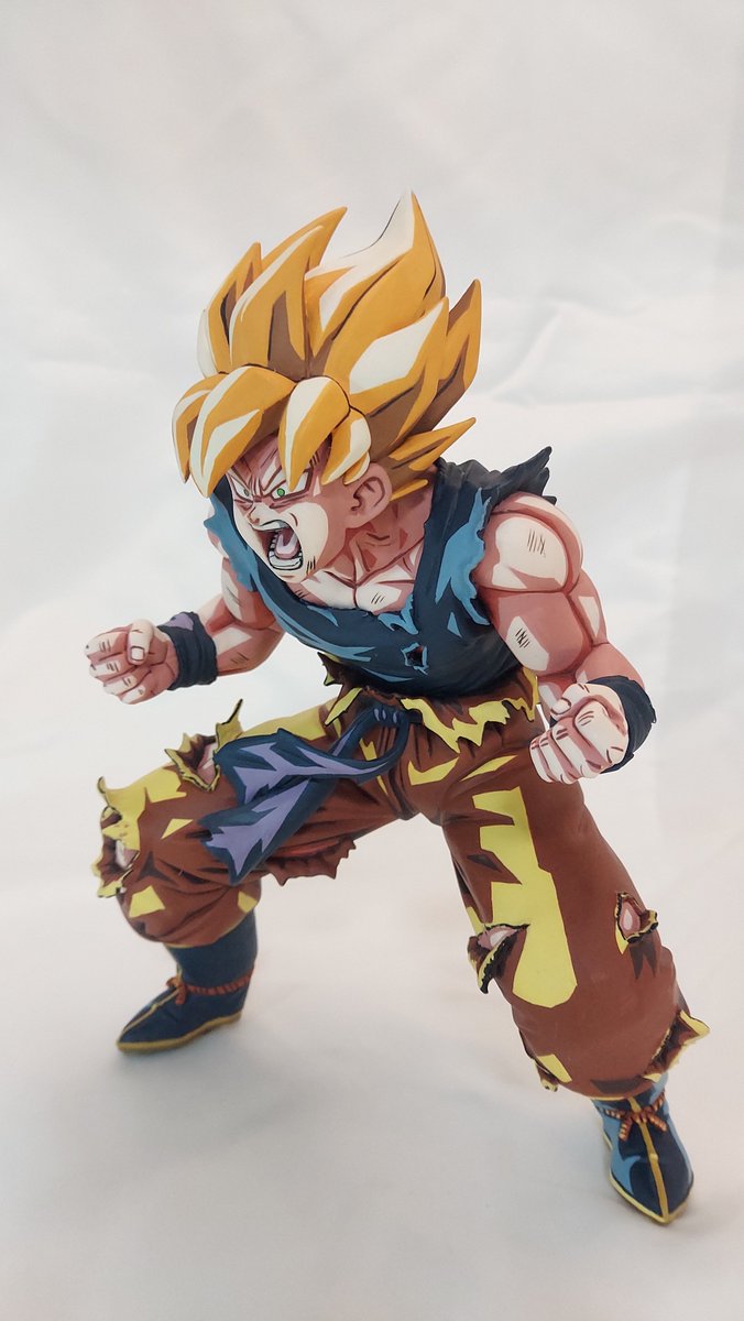chunshitamachi's tweet photo. 一番くじドラゴンボールのB賞を塗りました。m(_ _)m
 # ドラゴンボール #孫悟空 https://t.co/6XxZZ6PCh7