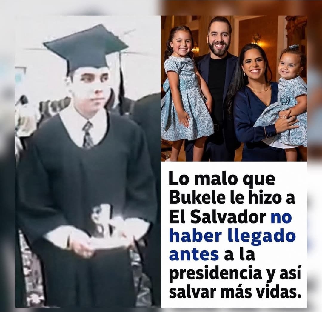 DoraAlvarenga2's tweet photo. Lo Malo que @nayibbukele 
Hizo fue llegar tarde a la presidencia 

Intentaron detenerlo,pero su destino estaba escrito
😢🙏
Levanten la mano si estan de acuerdo 🙋‍♀️ https://t.co/47INakZTf6