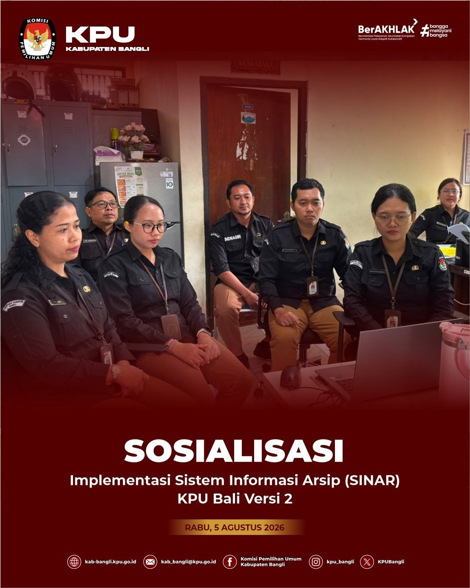 KPUBangli's tweet photo. Plt.Kasubbag Keuangan, Umum dan Logistik serta Staf Pelaksana pada Subbagian Keuangan, Umum, dan Logistik Sekretariat KPU Kabupaten Bangli mengikuti Sosialisasi Implementasi SINAR KPU Bali V2 yang diselenggarakan oleh KPU Provinsi Bali melalui Zoom Meeting. https://t.co/S4dcNYNRzb