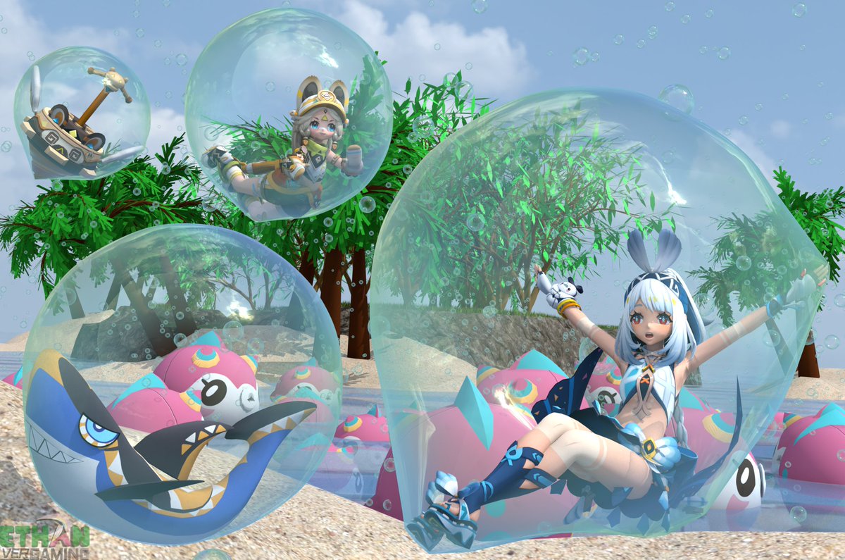 EthanVerGaming's tweet photo. Happy Belated Birthday, #Mualani
Mualani and #Kachina model from: https://t.co/atx5R2ZFXx
#ムアラニ生誕祭2026 #render #GenshinImpact #原神_キャラ生誕祭 #mikumikudance #animegirl #bubbletrap #blender #bubble #bubbled #bubbles #soapbubble #beach #MualaniBirthday2026 https://t.co/6xY0NoMVVQ