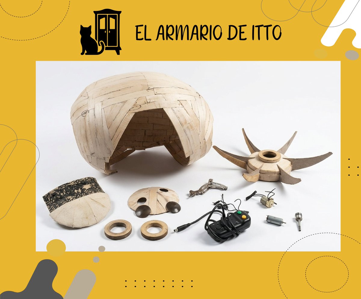 mari_mics's tweet photo. En El Armario de Itto, la creatividad no tiene límites... 💣🐱 Aquí tenéis el esqueleto de lo que será el casco móvil de #Reze. ¡Sí, con motores y todo! Va a ser increíble verlo funcionar. ¿Te apuntas al viaje? #ChainsawManCosplay #Reze #PropMaker #HechoAMano https://t.co/7PuGVCOPGh