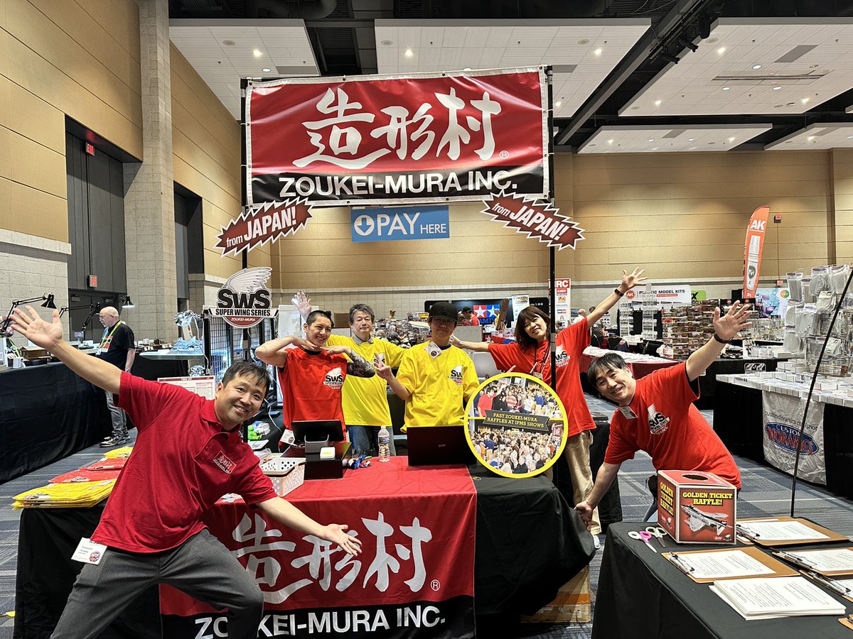 volks_hobbydept's tweet photo. 【イベント出展情報】
ボークス/造形村 SWSチームはアメリカ🇺🇸
インディアナ州にて開催の「IPMSフォートウェイン」に出展中!
初日からたくさんのお客様に、お越しいただきました✨
会場では、日本での発売に先駆けて「五式戦」も発売!今週は #SWS がアツいです‼️
#ボークス #造形村 #IPMS https://t.co/2VXE4CKLa2