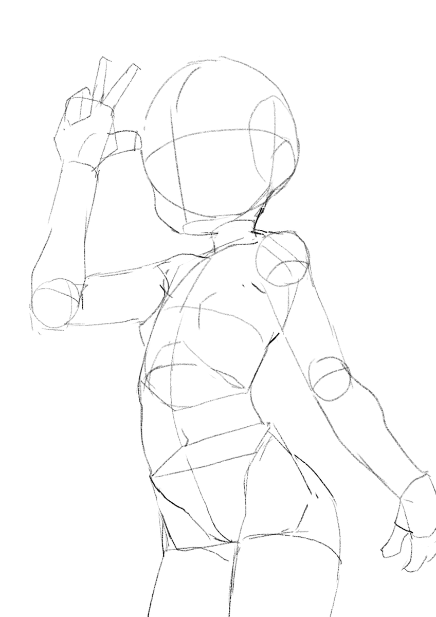 Ruintwo4's tweet photo. ive been wanting to speed up my drawings
so ive been examining the way i do figures for finished drawings 
and honestly i think i should spend less time on it
drawing cleanly hear doesnt mean i can just trace the lineart directly
i still need a bunch of corrections anyway https://t.co/dDIOV5cDNs