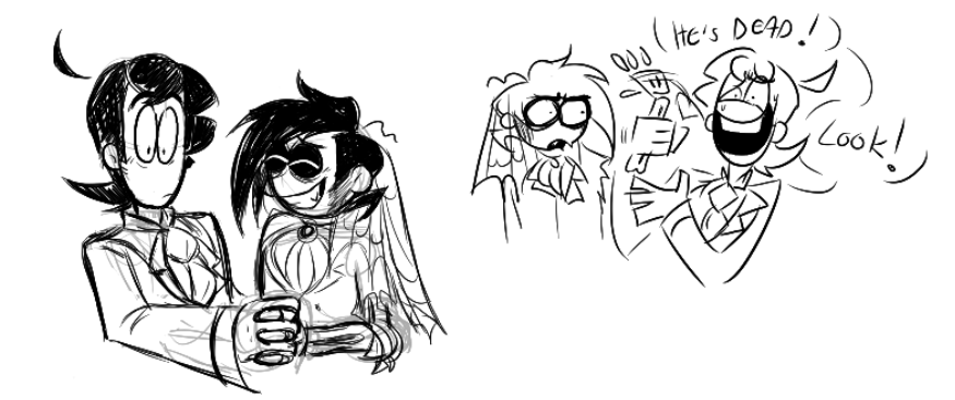 Amii_stuff's tweet photo. corpse bride au doodles 

#candybats #sweettooth https://t.co/pK4KQ0B5ux