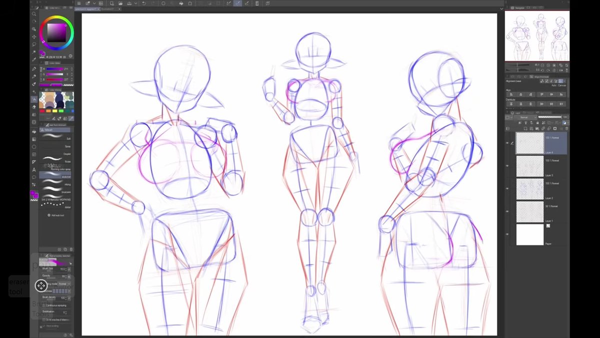 Ruintwo4's tweet photo. someone like Lines sensei goes directly from fairly simplistic or even "incomplete" looking construction into masterpieces 
you just need the minimum information  of structure and proportion
then you can just use your own intuition to fill in the blanks https://t.co/XTlECIXo9W