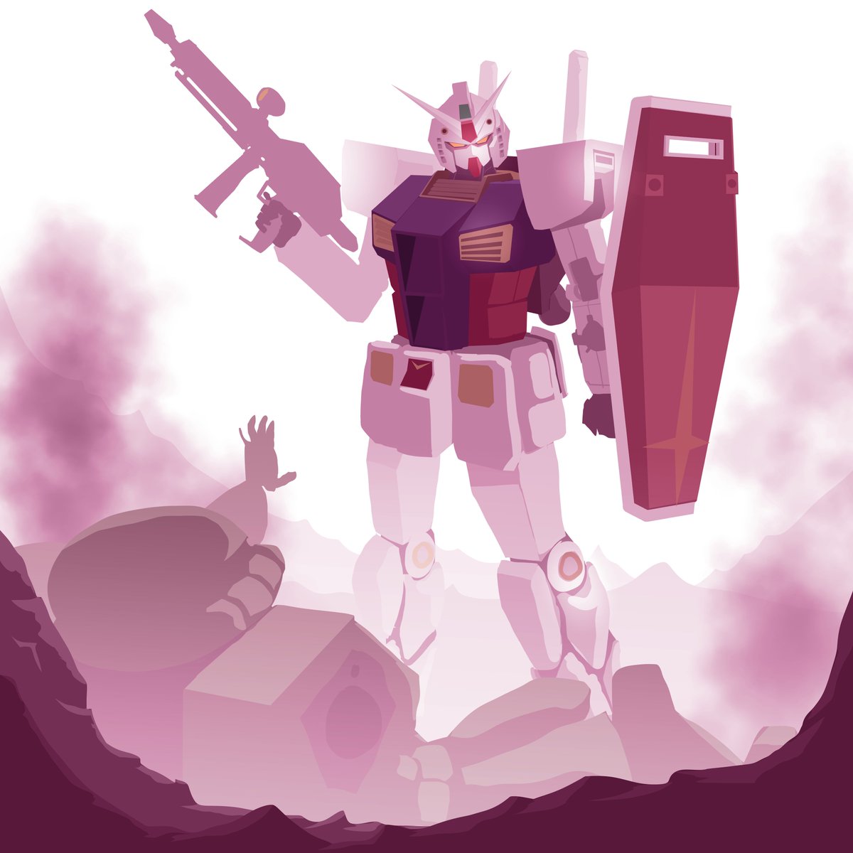 Andrevanof's tweet photo. Rkgk RX - 78 #機動戦士ガンダム #ガンダム #rkgk https://t.co/oozxClk5MR