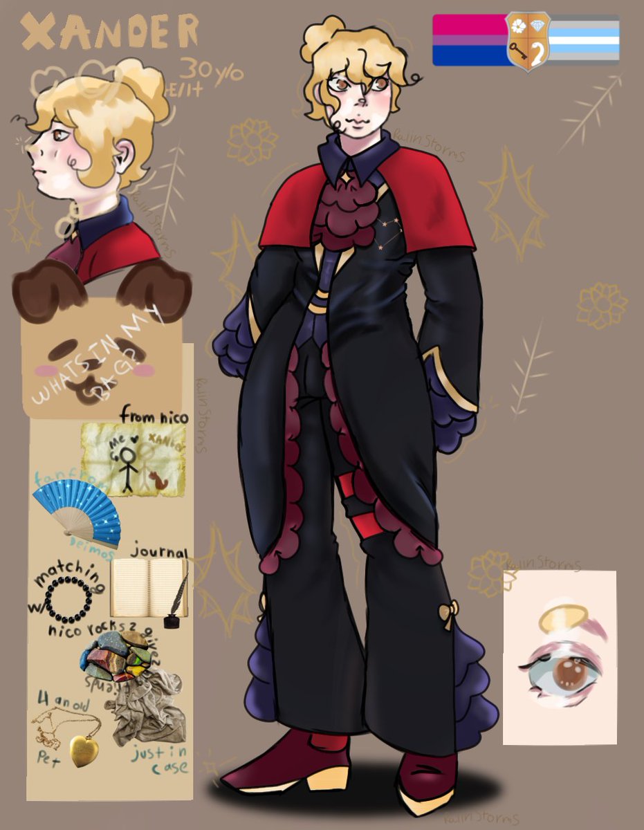 adtthofficial's tweet photo. https://t.co/V1cj5t7WmT

Xander's official reference sheet!

📝 Notes :

I CHANGED HIS DESIGN UP SO much in comparison to his original? He looks SO much better

#adtth #xander #art #digitalart #ocs #ocart #artistoftwitter https://t.co/elghAvCh70