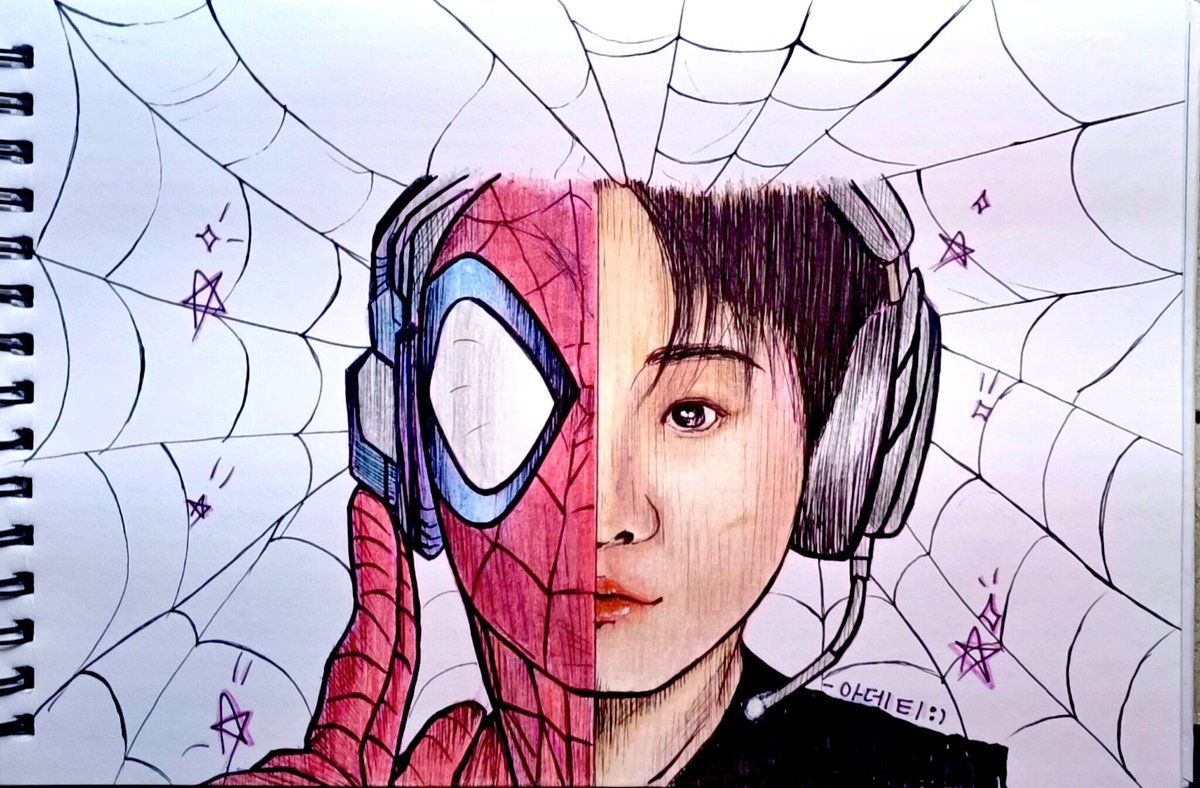sexycellsofbts_'s tweet photo. Oh Yeah Baby!🥀
#spideykoo #spiderman 🕷️🕸️🎧 https://t.co/T8Kg12LVBj