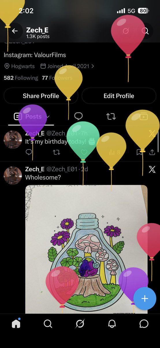 Zech_E01's tweet photo. I love balloon day 🎈 https://t.co/KMui5Bs3Gi
