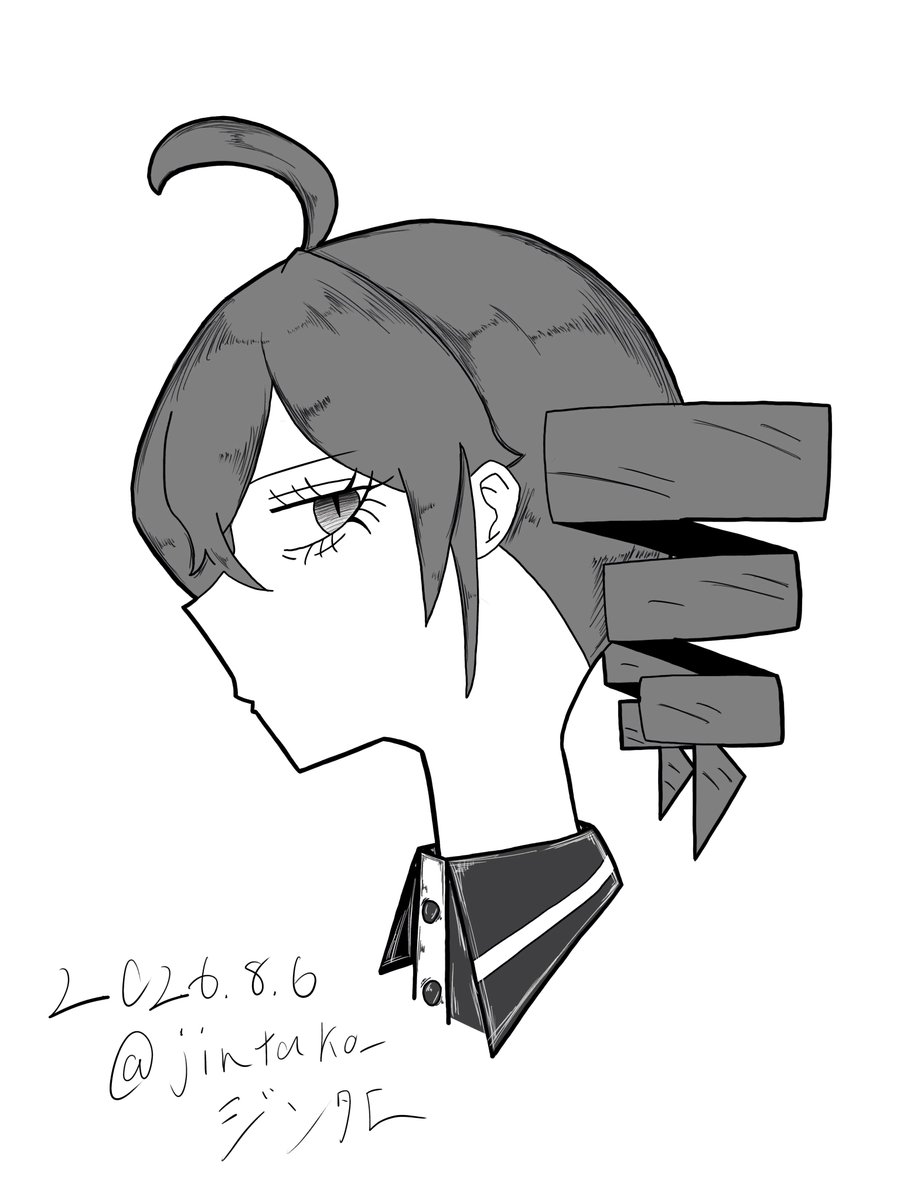 jintako_'s tweet photo. 1年前に描いたアナログ絵をデジタルにしてちょっと修正した

#重音テト  #kasaneteto https://t.co/FZFu2mgEMG