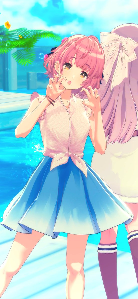 Spring_ring45's tweet photo. 潮風にひらり大きなリボン
#シャニソンファッションショー
#はじける夏と泡沫部門 https://t.co/uGuav60UqI