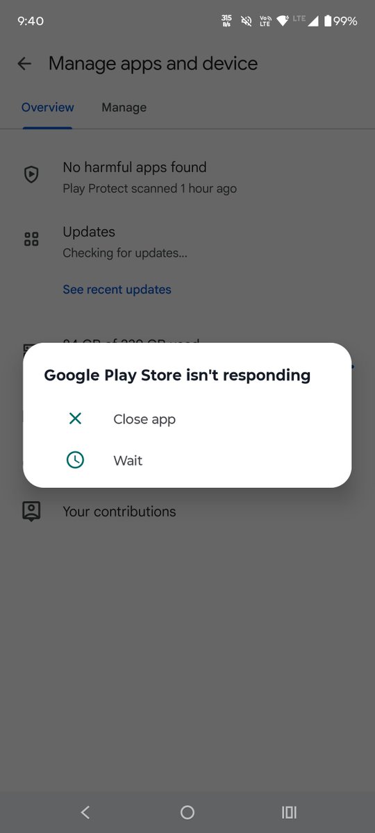 mnshkumar356's tweet photo. @Moto @Moto_Support 
Enough storage is there but google play isn't responding 
Happening every day https://t.co/mLaWkh9iYF