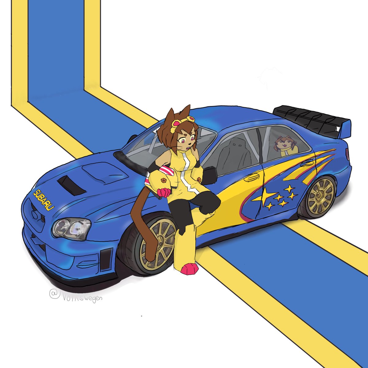Volkswegenuu's tweet photo. Kit with Subaru rally team #kitㅤbodega #gameoverse #rally #drawing #subaru https://t.co/4jFji8WVy3