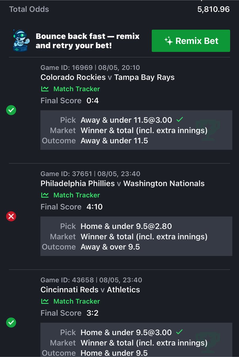 VecthorTips's tweet photo. 2 cut💔
5,810 odds

BOOOOOOM
Congratulations 🎉🎊🍾 if you flex 2 https://t.co/gA36cgSXh1