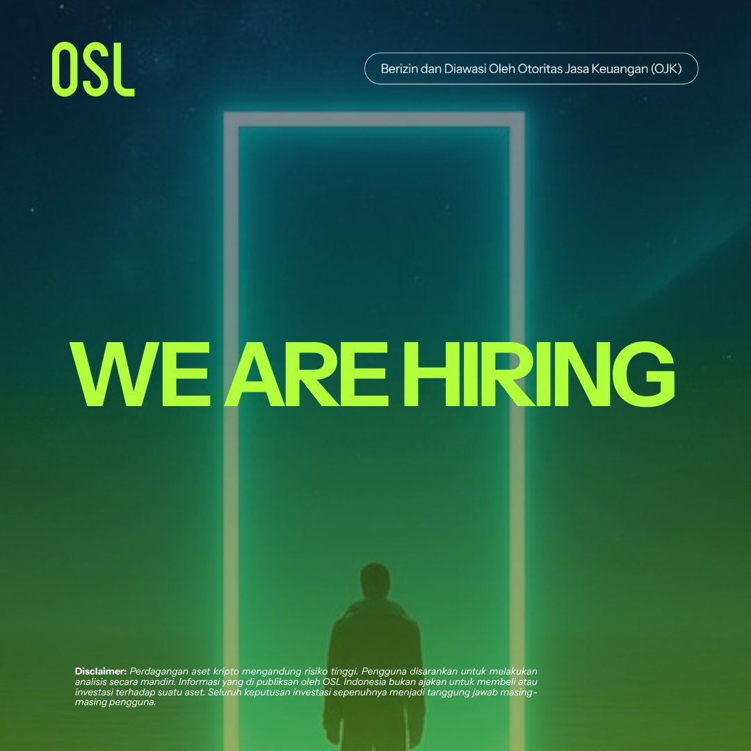 OSL_ID's tweet photo. MinOS mau kasih kabar nih! 

Seiring dengan pertumbuhan OSL Indonesia, saat ini OSL Indonesia membuka beberapa posisi:

📝 Content Creator
🎨 Graphic Designer & Video Editor
🛡️ Enterprise Risk Management
🔐 Information Security Manager

Detail informasi bisa periksa Linkedin OSL Indonesia. 👇

Kalau kamu punya teman yang cocok dengan posisi di atas, jangan lupa share postingan ini ya!