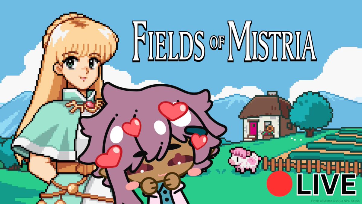 sodiumexposure's tweet photo. Now that Fields of Mistria has released 1.0, Director-san is jumping in for a new life on a new farm!
🌹 https://t.co/IVsvxyP0lj
⚒️ https://t.co/ccXQkjPKR7
#TwitchAffiliate #StreamersPH #FieldsOfMistria https://t.co/UqPY173onv
