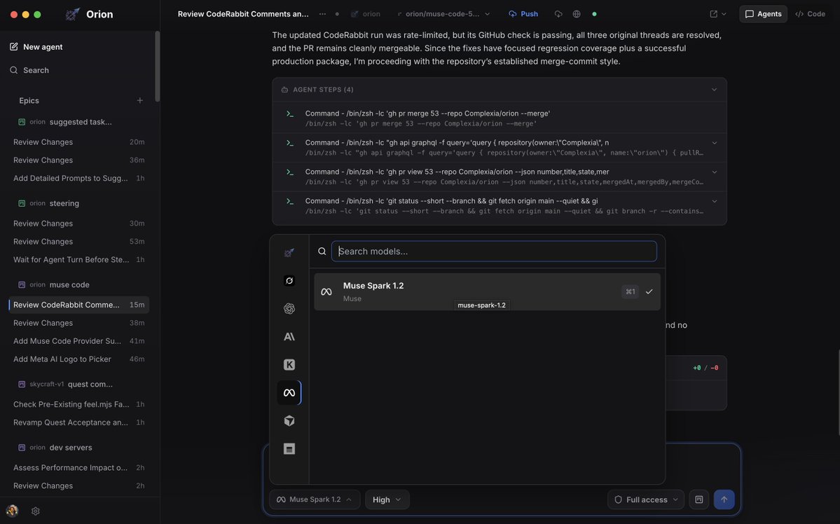 ComplexiaSC's tweet photo. Muse Code is now available in Orion with the latest release. https://t.co/Db0ITshDsI