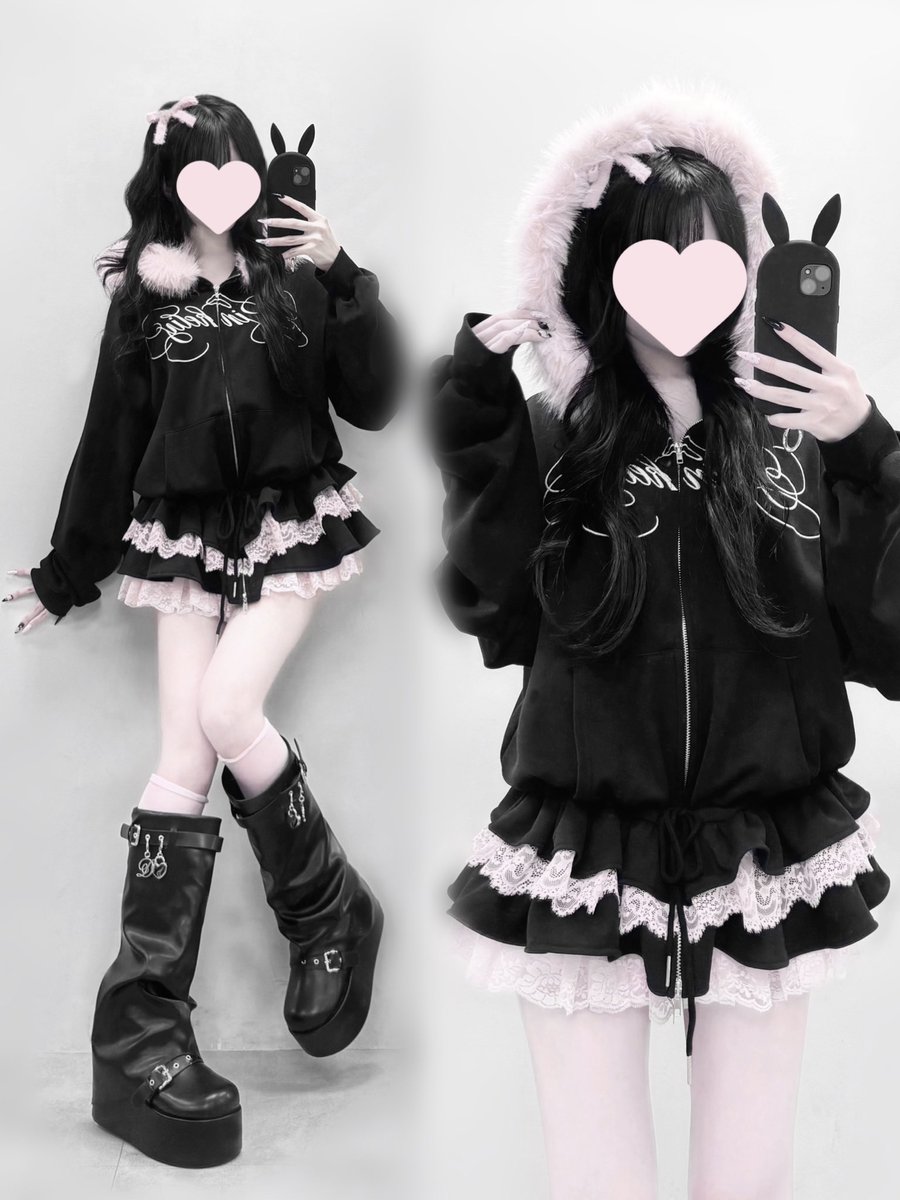 mm4dollnc's tweet photo. ♡*.+🐈‍⬛ 𝑂𝐿𝐼𝑉𝐸 𝑑𝑒𝑠 𝑂𝐿𝐼𝑉𝐸 🎀♡*.+
バズってたゆるあざとパーカーが秋ver.になって登場.ᐟ.ᐟ
ふわふわファーでさらにあざと可愛い(՞っ ̫ _՞)♡

✎﹏ ファー付きティアードパーカー ¥7,590(税込)
        明日8/7(金)19:00予約start.ᐟ
https://t.co/ZohnDYOnVG  #pr https://t.co/r3Y6vaPIpt