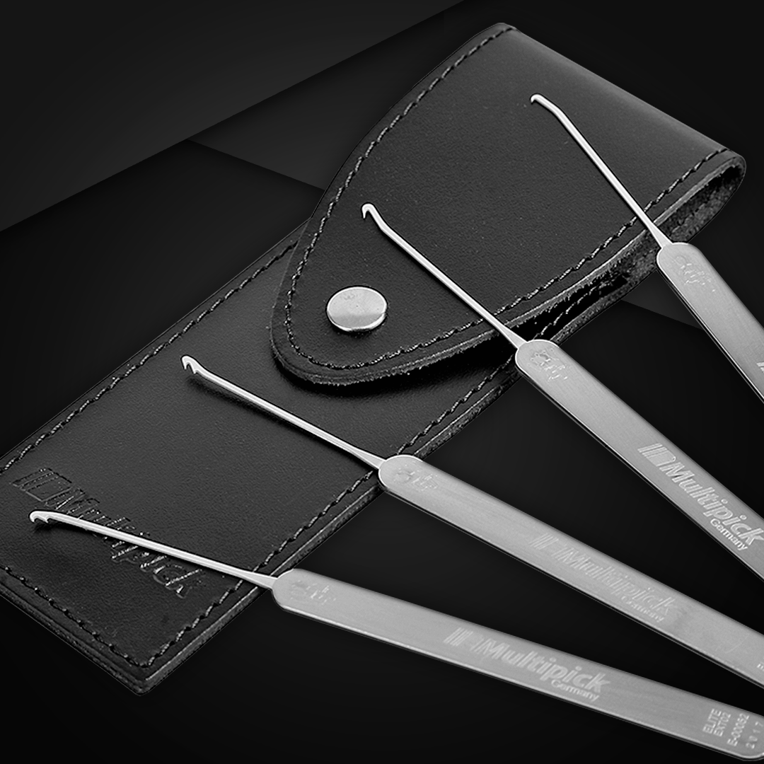 Multipick's tweet photo. Broken key in the lock cylinder? Our 4-piece ELITE Extractor Set removes broken key fragments and foreign objects from the keyway in a controlled manner. Designed for fast, clean, and professional work.

✅ https://t.co/7GgPEoJC2L https://t.co/XuuOKdvN7c