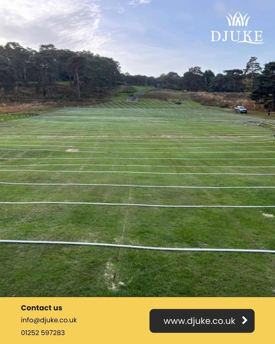 DjukeLtd's tweet photo. Standing water can affect playability and course maintenance—that's why more golf clubs are choosing Hydrowick Drainage.
✔️ Improve drainage where it's needed most.
✔️ Target problem areas or entire fairways.

Get in touch 👉🏻 https://t.co/DI596Pi2AC https://t.co/oyZSau2B84