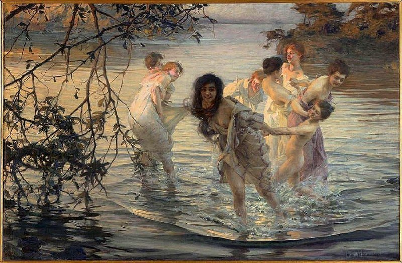 1313Laro's tweet photo. "Танцующие нимфы"  Поль Эмиль Шабас  (1869-1937) Французский художник, иллюстратор и член Академии изящных искусств Франции. https://t.co/RxxewneTCY