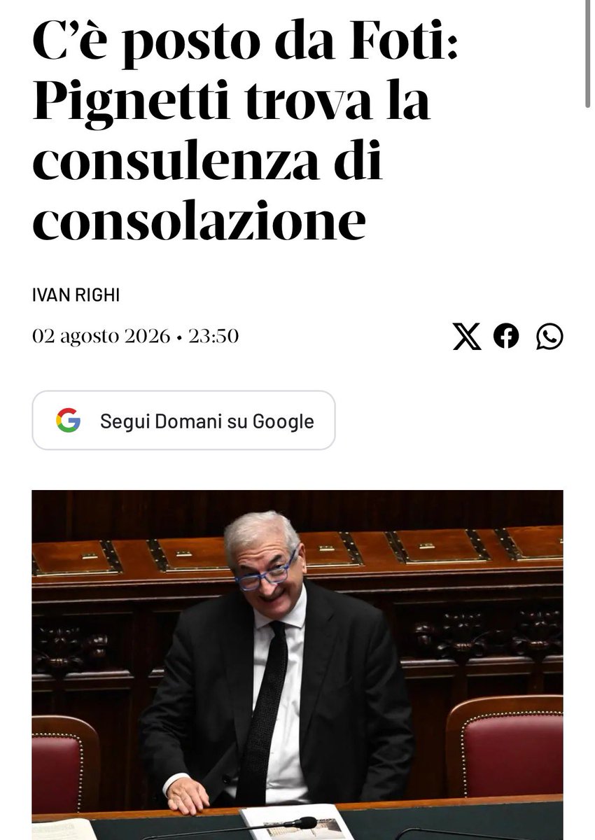 Frances99687883's tweet photo. #RaffaellaPignetti: per 12 anni presidente dell’Asi Caserta e fedelissima del #PD campano.Nel 2018 si candida alla Camera con la lista della Lorenzin.Nel 2025,la candidatura alle Regionali con #FdI:trombata.Da luglio si consola come #consulente del ministro #Foti per i fondi UE. https://t.co/L6Jlg8somv