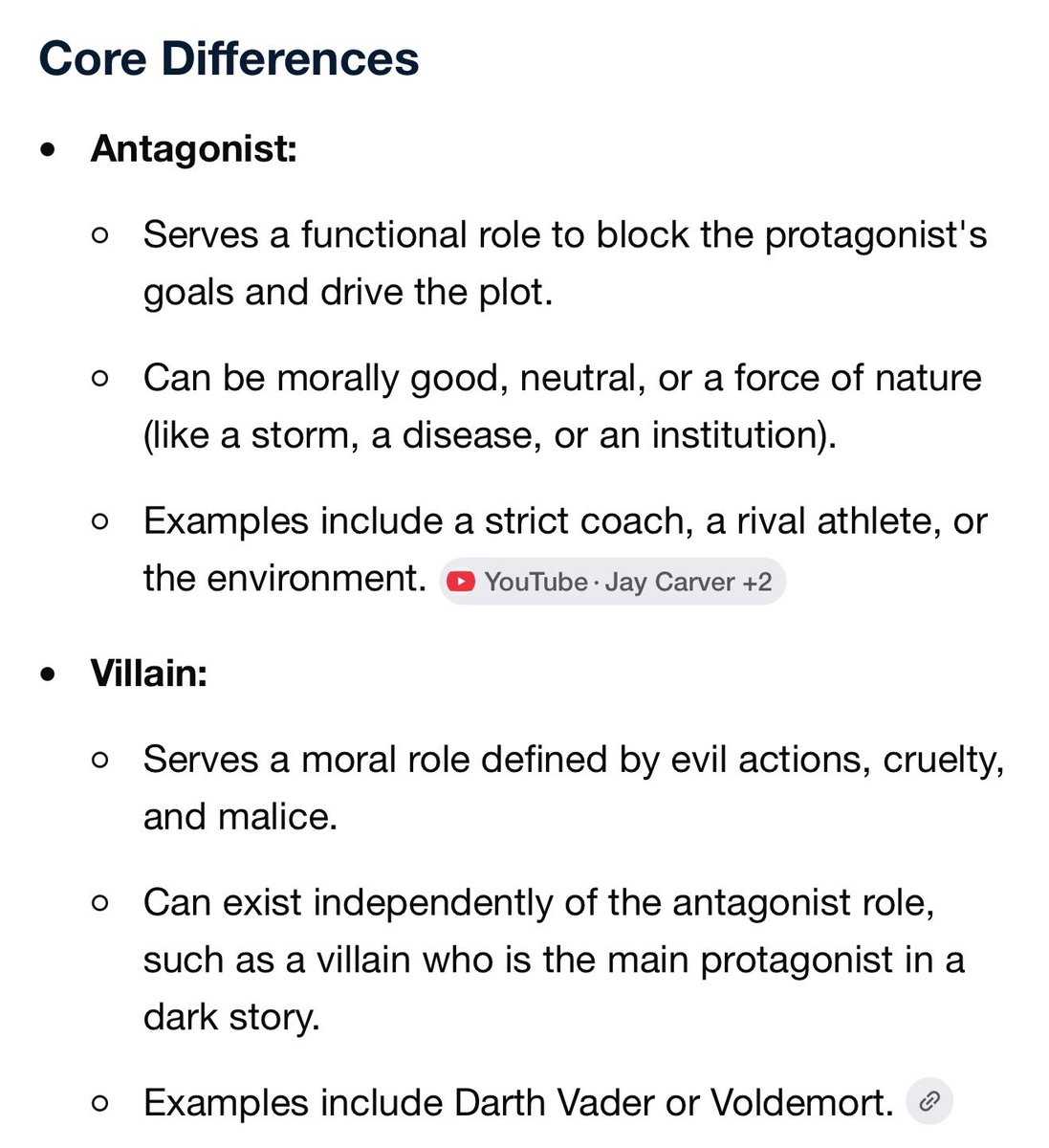Tyler_jesse12's tweet photo. @norasburrito Maybe learn the difference between a villain and antagonist before crying like a little baby. https://t.co/L73sk9944J