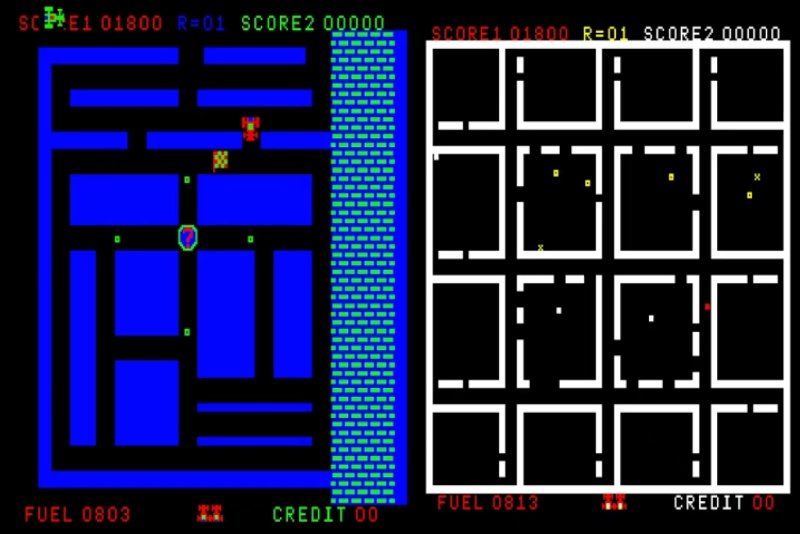 b_wings1234's tweet photo. ルート16というのは不思議なゲームだ。アーケードでもファミコンでも爆発的に売れたわけではないし、同じサン電子の「いっき」のようにカルト的な人気があるわけでもない。派手か地味かで言うなら、どちらかと言えば地味なゲームだ。なのに、このゲームはとても愛されているように感じるのだ。(続く)

ルート16は、大雑把に言うと「ラリーX＋パックマン」のようなゲームだ。全体マップが表示されるレーダーモードでは自車と敵車とアイテムの位置は見えるが、16個に分かれた各部屋のレイアウトまでは分からない。部屋に入って初めてそれが分かるという仕組みだ。

レーダーモードで敵に追い詰められ、とっさに入った部屋に逆転アイテムが置いてあって九死に一生を得るということや、その逆もあったりする。そのスリルが面白い。

アーケード版をアレンジしたファミコン版のルート16ターボはよく工夫されていて、ターボの名の通りスピード感もかなりある。面白さで当時の他のファミコンゲームに見劣りするとは思わない。

しかしそのファミコン版が発売された1985年にあっては、正直なところドットイートゲームは目新しさに欠ける感じもあり、ぱっと見の地味さは拭えない印象があった(なお同作は9面でゲームが止まってしまうというバグもあった)。

にもかかわらず、このゲームは愛された。根強いファンの方々に支えられ、PS1でサンソフトのコレクションに収録されたり、ガラケーのアプリとして配信されたり、Nintendo Switch Online のラインナップにも加えられたりしている。

さらに、本日8月6日にはルート16を今の技術でリメイクした“ルート16R”を含む「ルート16 コレクション」が発売された。

これが発表された時のXにおける盛り上がりは、なかなか凄いものがあった。「これを待っていた！」「絶対買う」など、多くの人がルート16への愛を語っていた。決して少なくはない人たちが静かに、だが熱を絶やさずに愛し続けていたのだ。

ルート16はこんなにも人気があったのかと驚いたし、サン電子がこのIPを切り捨てることなく令和までつなぎ、さらに最新のリメイク版まで用意していたことにも大変驚いた。それは、まずサン電子自身が、このゲームを愛し続けていたということの証でもあるのだろう。

私はこのゲームに地味な印象を抱いていると書いたが、40年以上にわたって受け継がれ、令和の今なお新作が作られるその歩みは、決して地味なものではない。

もしかしたらルート16は、ゲーム界の麦茶みたいな存在なのかもしれないと思った。

コーラのような派手さはない。だが、ふとした時に飲みたくなり、口にすると何だかほっとする。ルート16というゲームの不思議な魅力は、そういう類のものなのかもしれない。

真夏である。
麦茶が美味しい季節である。
そんな時節に復活するは、ルート16。
もちろん私もプレイする。
きっと麦茶を飲みながら。
#レトロゲーム