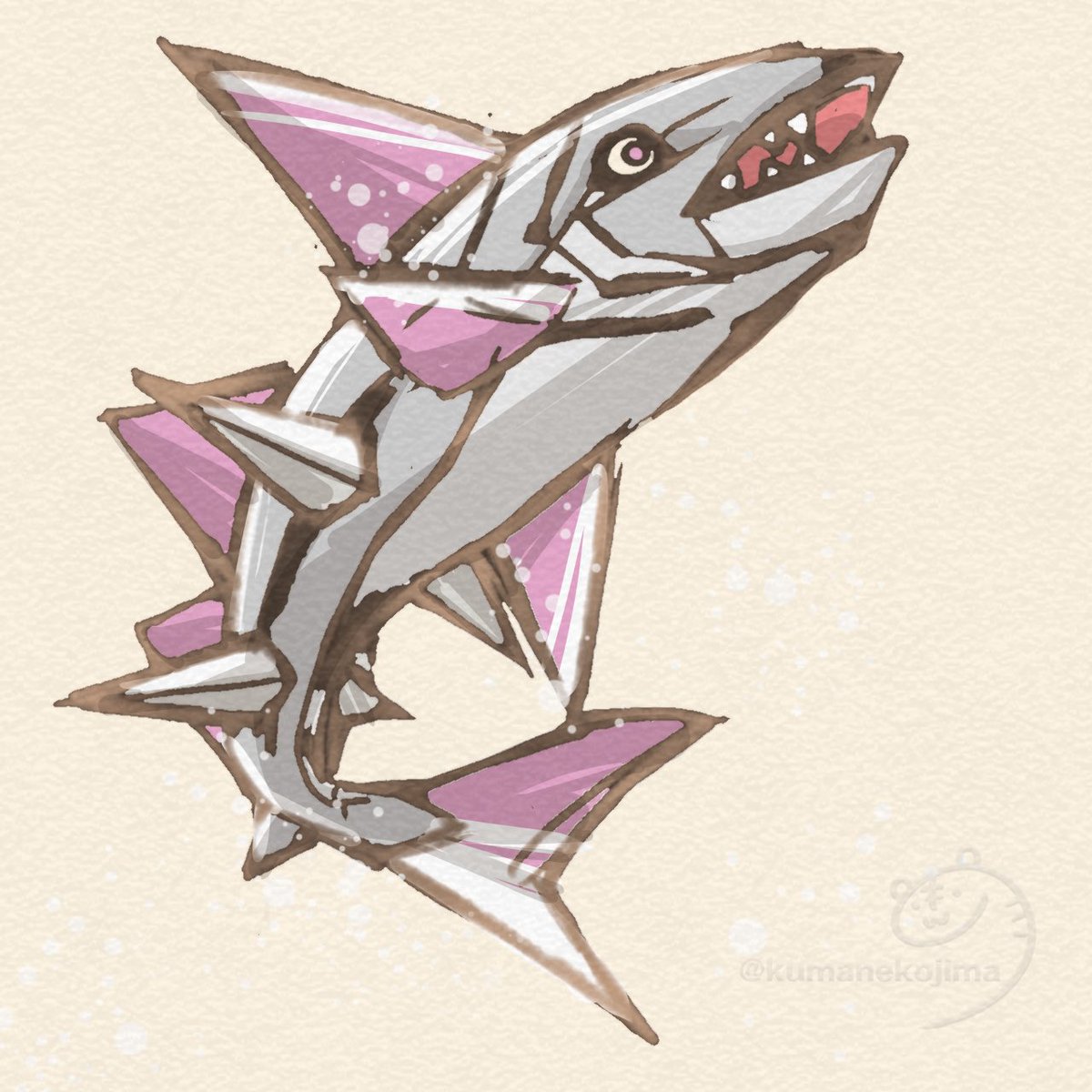 kumanekojima's tweet photo. ポケモンイラスト図鑑制覇チャレンジ
976 ミガルーサ
淡白 https://t.co/BzzwUvHjAg