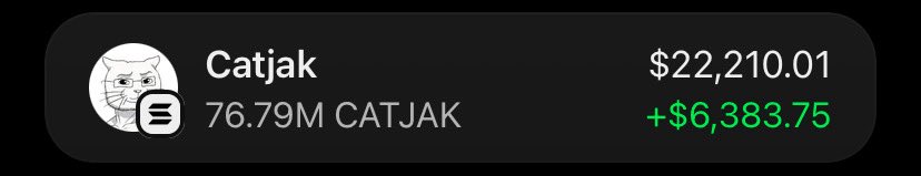 Legend_Britney's tweet photo. 🟢 The wallet smiles when the timing is right. 💎

$CATJAK gave the Alpha Telegram community a chance to catch the move early and manage their positions along the way. 🚀📈

It’s all about timing, research, and execution. 👀

DM to join for early entries and low-cap setups. 🟢

CA:
"3taE4SdY29sa3fnwyWqfshudJ95gMb9LoFTy5Uuppump"

#Crypto #Solana #Dewtee #Helevier