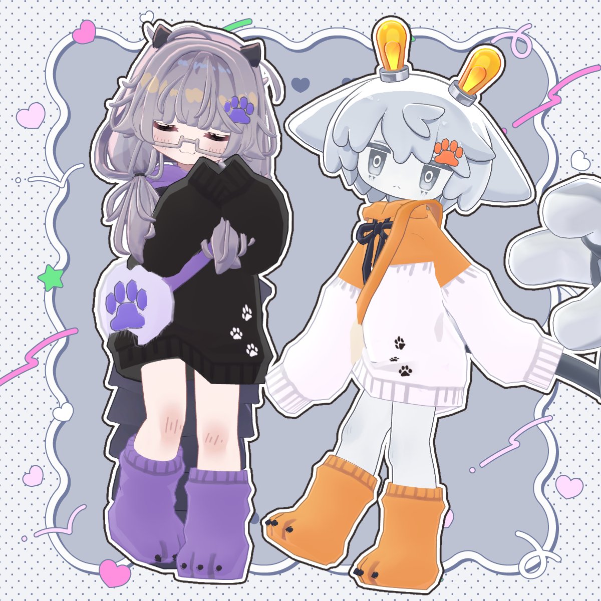mochinoko_wow's tweet photo. \ 新作衣装ワンコインセール！　~ 8/10 /

肉球がかわいいフードスタイルです❣
カラーバリエーション10種と多めになっております...！

【まめふれんず対応】Paw Hoodie【MA・PB対応】 | もちのこものや https://t.co/LXIucSLcxu #booth_pm https://t.co/5elzBHN8NX