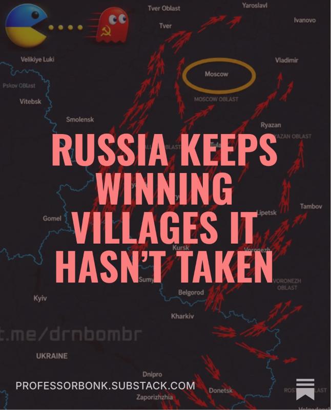 actfast's tweet photo. “It turned out badly.”

Russia’s generals drew the front line ten kilometers past reality.

Then they sent two men with a flag to make the map come true. Ukraine captured them. 🇺🇦🦩⬇️🎧
https://t.co/Hp1o2XrDWO