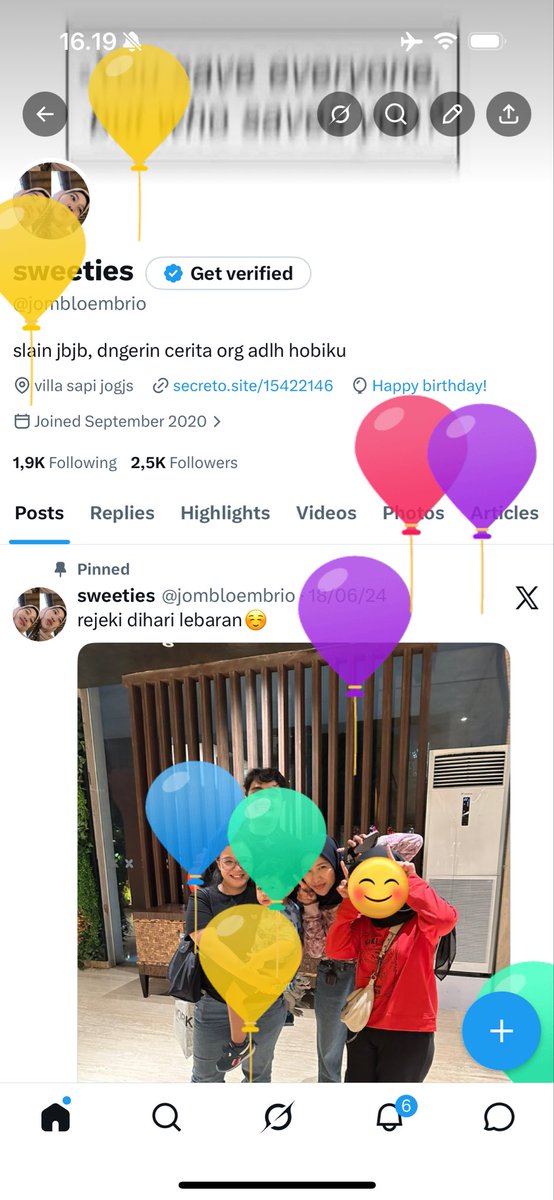 jombloembrio's tweet photo. cie…… udh lama ga merayakan balon balon ini🎈 https://t.co/G3RTUeOjbe