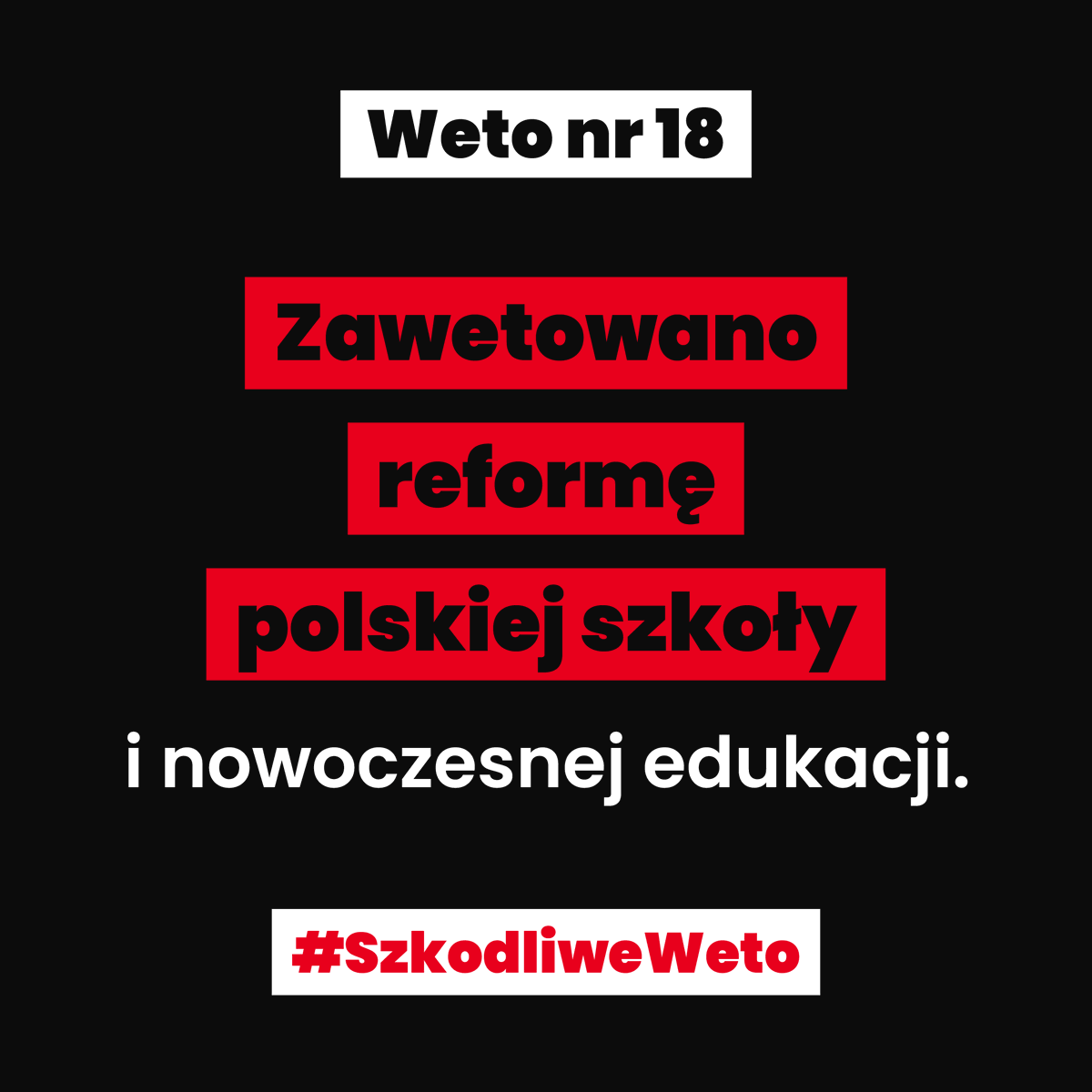 PremierRP's tweet photo. 🎓 Prezydent zawetował ustawę, która wprowadzała reformę polskiej szkoły i nowoczesnej edukacji. Jej celem było lepsze dostosowanie systemu oświaty do wyzwań współczesnego świata.
 #SzkodliweWeto https://t.co/6TMMlDVMW2