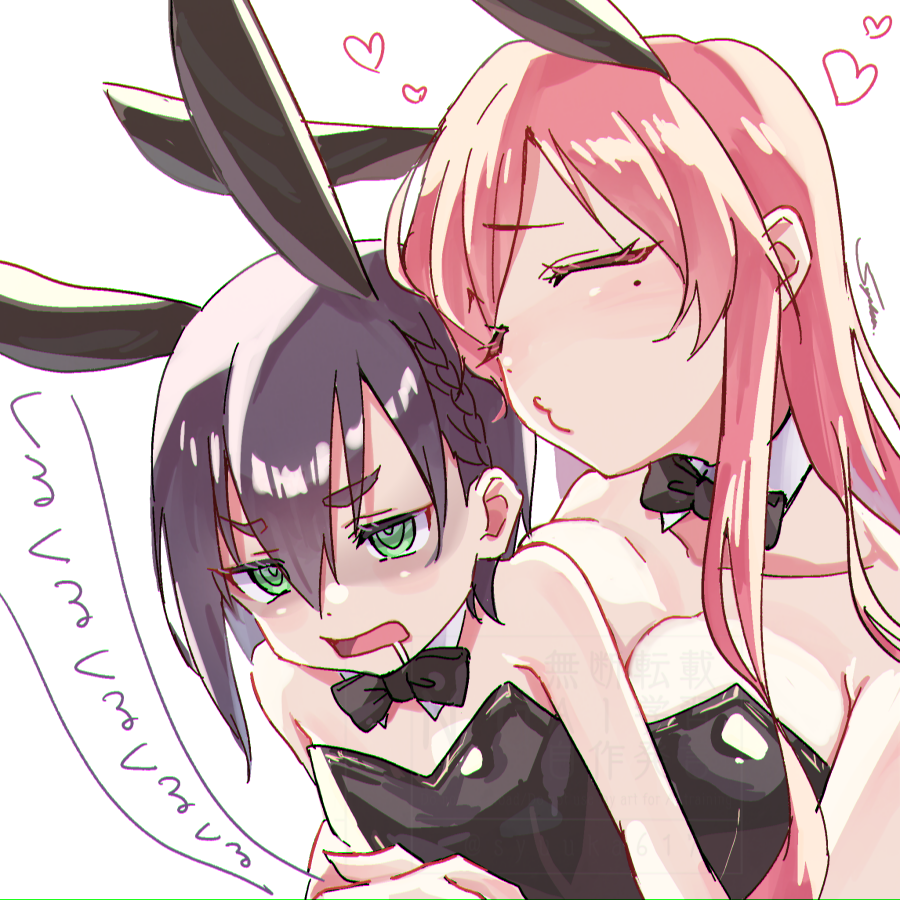 syuuka617's tweet photo. バニーの日6日目
バニー…パニー…パニーニ…
 #100カノファンアート https://t.co/ItazILBlul