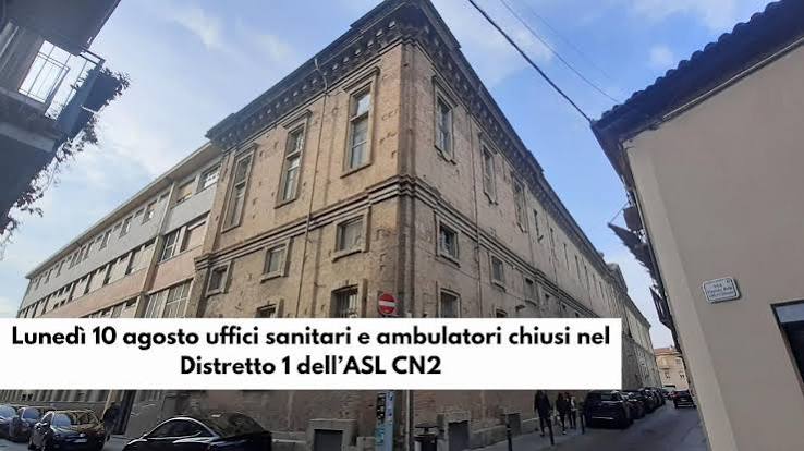 Torino_Cronaca's tweet photo. San Lorenzo ad #Alba: lunedì 10 agosto uffici sanitari e ambulatori chiusi nel Distretto 1 dell’#ASLCN2
📲Leggi l'articolo completo: https://t.co/UcK9xbNwV9 https://t.co/92FKpGq0xf